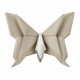 BONGELLI PREZIOSI SCULTURA ORIGAMI  12X10 CM  FARFALLA NOCCIOLA E BIANCO