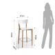 TOMASUCCI SGABELLO "KYRA WOOD"