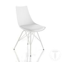 TOMASUCCI Sedia KIKI WHITE polipropilene BIANCO opaco