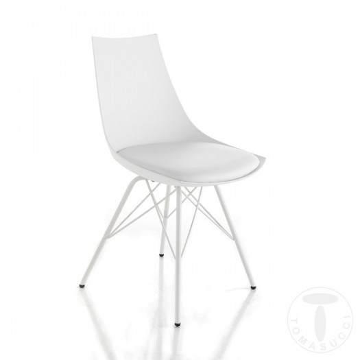 TOMASUCCI Sedia KIKI WHITE polipropilene BIANCO opaco
