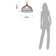 TOMASUCCI lampadario CAP maglia di rete di metallo