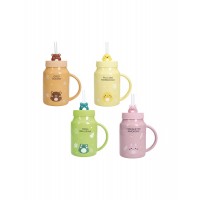 BRANDANI MUG AMICO MIO SOGGETTI ASSORTITI NEW BONE CHINA CON TAPPO E CANNUCCIA IN SILICONE