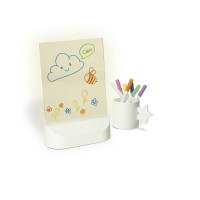 BRANDANI LAVAGNA LED RETTANGOLARE USB CON PENNARELLI