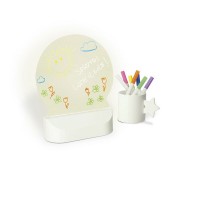 BRANDANI LAVAGNA LED ROTONDA USB CON PENNARELLI