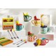 BRANDANI FORCHETTINA SILVER FRUTTI ASSORTITI SET 6 PZ INOX E SILICONE