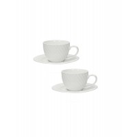 BRANDANI TAZZINA CAFFE OPTICAL SET 2 PZ NEW BONE CHINA
