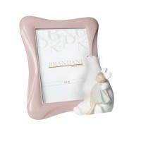 BRANDANI PORTAFOTO ORSO E BAMBINA CIPRIA POLIRESINA 20,5X24H CM (INT.13X18 CM )