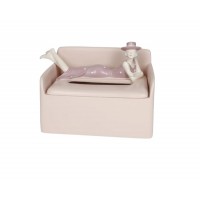 BRANDANI PORTA SALVIETTE PINK POLIRESINA 21X14X14CM