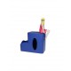 BRANDANI PORTA TUTTO, PORTASALVIETTE FASHIONISTA BLU POLIRESINA 23X9X26.5 CM