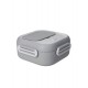 BRANDANI LUNCH BOX TORTORA CON POSATA DUE IN UNO INOX / PP/ SILICONE 17X17X7.5 CM