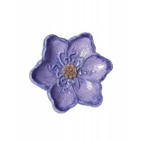 BRANDANI CIOTOLA FLORA PURPLE IN RESINA 22X6.5 CM