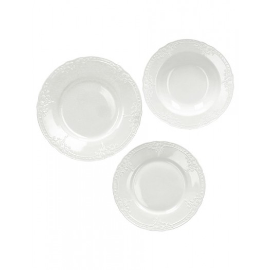 BRANDANI TAVOLA 18 PZ RICORDI NEW BONE CHINA