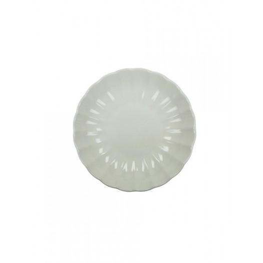 BRANDANI PIATTO FONDO CALIPSO SET 6 PZ AVORIO STONEWARE, 23 CM