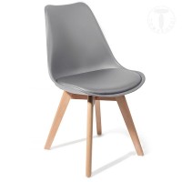 TOMASUCCI 4 SEDIA KIKI EVO WOOD GREY