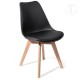 TOMASUCCI 4 SEDIA KIKI EVO WOOD BLACK