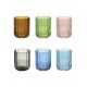 BRANDANI BICCHIERE CALLIOPE SET 6 PZ VETRO COLORI ASSORTITI