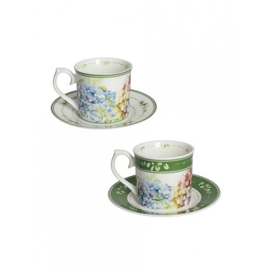 BRANDANI TAZZA FLORA SET 2 PZ NEW BONE CHINA ø 19CM