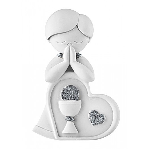 BONGELLI PREZIOSI BAMBINO CUORE PRIMA COMUNIONE 11X 8 CM