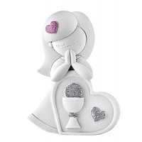BONGELLI PREZIOSI BAMBINA CUORE PRIMA COMUNIONE 11X 8 CM