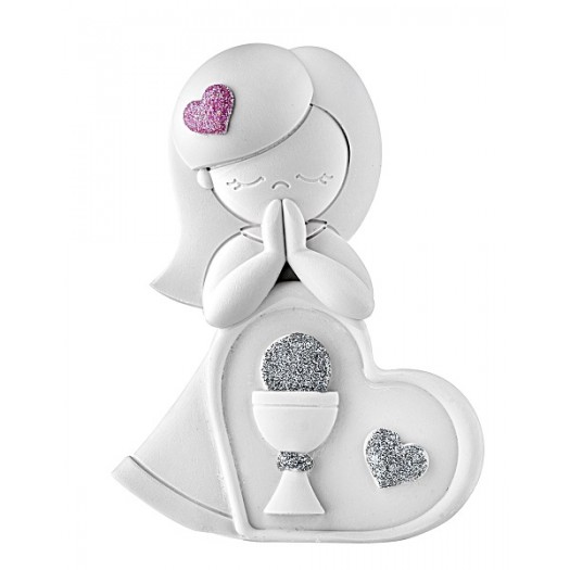 BONGELLI PREZIOSI BAMBINA CUORE PRIMA COMUNIONE 11X 8 CM