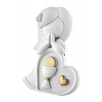 BONGELLI PREZIOSI BAMBINA CUORE PRIMA COMUNIONE 11X 8 CM