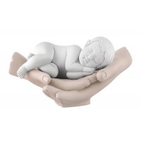 BONGELLI PREZIOSI BIMBO SU MANI 7X13CM ROSA