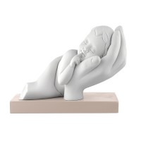 BONGELLI PREZIOSI BIMBO TRA LE  MANI 8X11CM ROSA