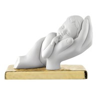 BONGELLI PREZIOSI BIMBO TRA LE  MANI 11X15CM ORO