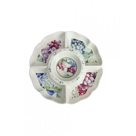 BRANDANI LINEA FLORA  ANTIPASTIERA   PORCELLANA  27 CM