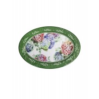 BRANDANI VASSOIO OVALE LINEA FLORA IN MELAMINA 50,5X35,5X2 CM