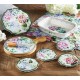 BRANDANI SET 4 PZ SOTTOBICCHIERI FLORA SUGHERO E CERAMICA 12X12 CM