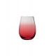 BRANDANI BICCHIERI SET 4 PEZZI BOULEVARD ROSSO IN VETRO