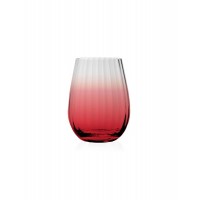 BRANDANI BICCHIERI SET 4 PEZZI BOULEVARD ROSSO IN VETRO