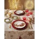 BRANDANI BICCHIERI SET 4 PEZZI BOULEVARD ROSSO IN VETRO
