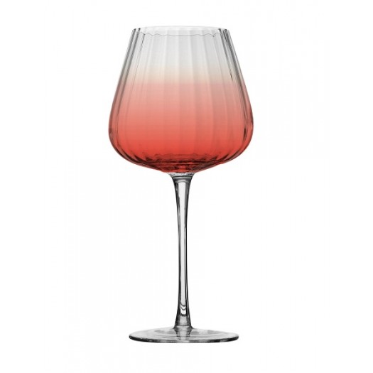 BRANDANI SET 4 BICCHIERI BALLON BOULEVARD ROSSO IN VETRO