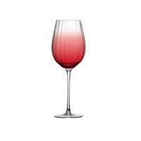 BRANDANI SET 4 BICCHIERI CALICE BOULEVARD ROSSO IN VETRO