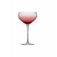 BRANDANI SET 4 BICCHIERI COPPA BOULEVARD ROSSO IN VETRO