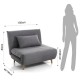Tomasucci Poltrona/Letto SHIFT LINES Grey