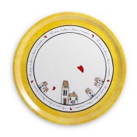 EGAN Piatto Pizza Le Casette Giallo D. 31