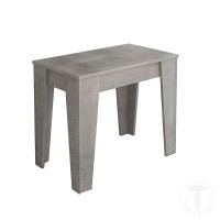 omasucci Tavolo/Consolle CHARLIE CEMENT - Tavolo allungabile con 6 prolunghe, Design Elegante Made in Italy