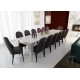 omasucci Tavolo/Consolle CHARLIE CEMENT - Tavolo allungabile con 6 prolunghe, Design Elegante Made in Italy