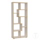 Tomasucci Libreria RANDOM-A - Libreria Modulari in Legno Ecologico con Finitura Bianco e Rovere, Made in Italy