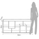 Tomasucci Libreria RANDOM-A - Libreria Modulari in Legno Ecologico con Finitura Bianco e Rovere, Made in Italy