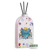 Egan Profumatore Love Turchese 9x17 cm - Ceramica Smaltata Made in Italy