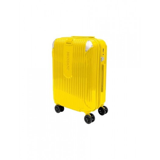 Brandani Trolley Espandibile Giallo - Policarbonato Metal per Viaggi Luminosi