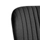Tomasucci Sedia HANDY BLACK - Design Essenziale in Tessuto Nero e Metallo Opaco