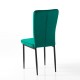 Tomasucci Sedia Dudu Green - Velluto Verde e Metallo