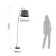 Tomasucci Lampada da Terra Little Smarty Black - Eleganza Minimal