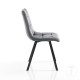 Tomasucci Sedia Toffee Grigio - Velluto Moderno