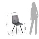 Tomasucci Sedia Toffee Grigio - Velluto Moderno